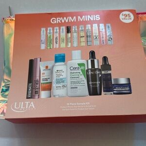 Ulta Beauty 19 Piece GRWM Fragrance & Skincare Makeup Sampler Set NEW with Bag